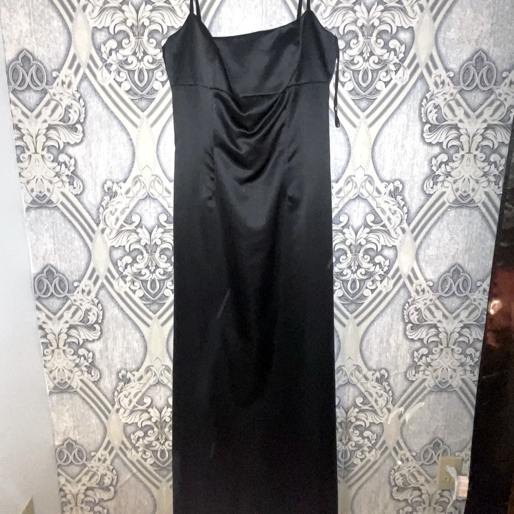 DESSY CREATIONS 10 DRESS GOWN BLACK  BRIDESMAID PROM FORMAL